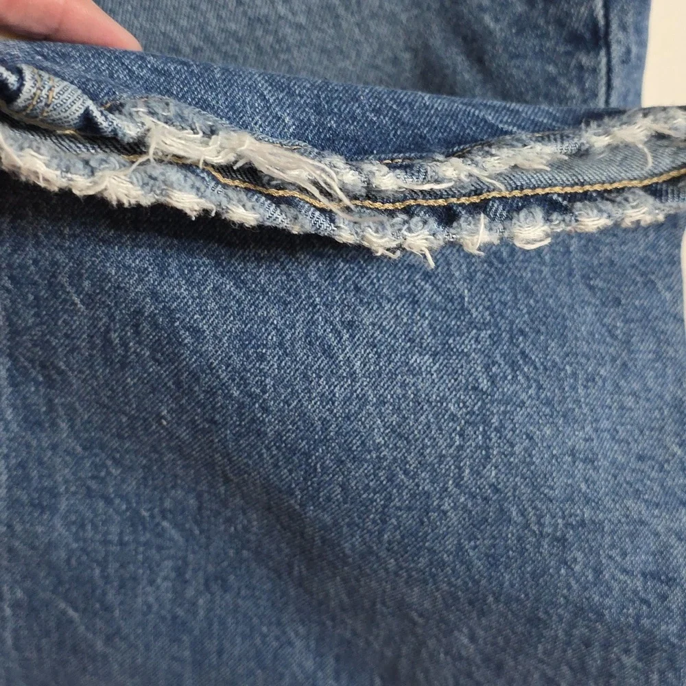 NWT American Eagle Super High-Rise Straight Jeans Womens Distressing Sz 18/34x29 - Picture 7 of 14